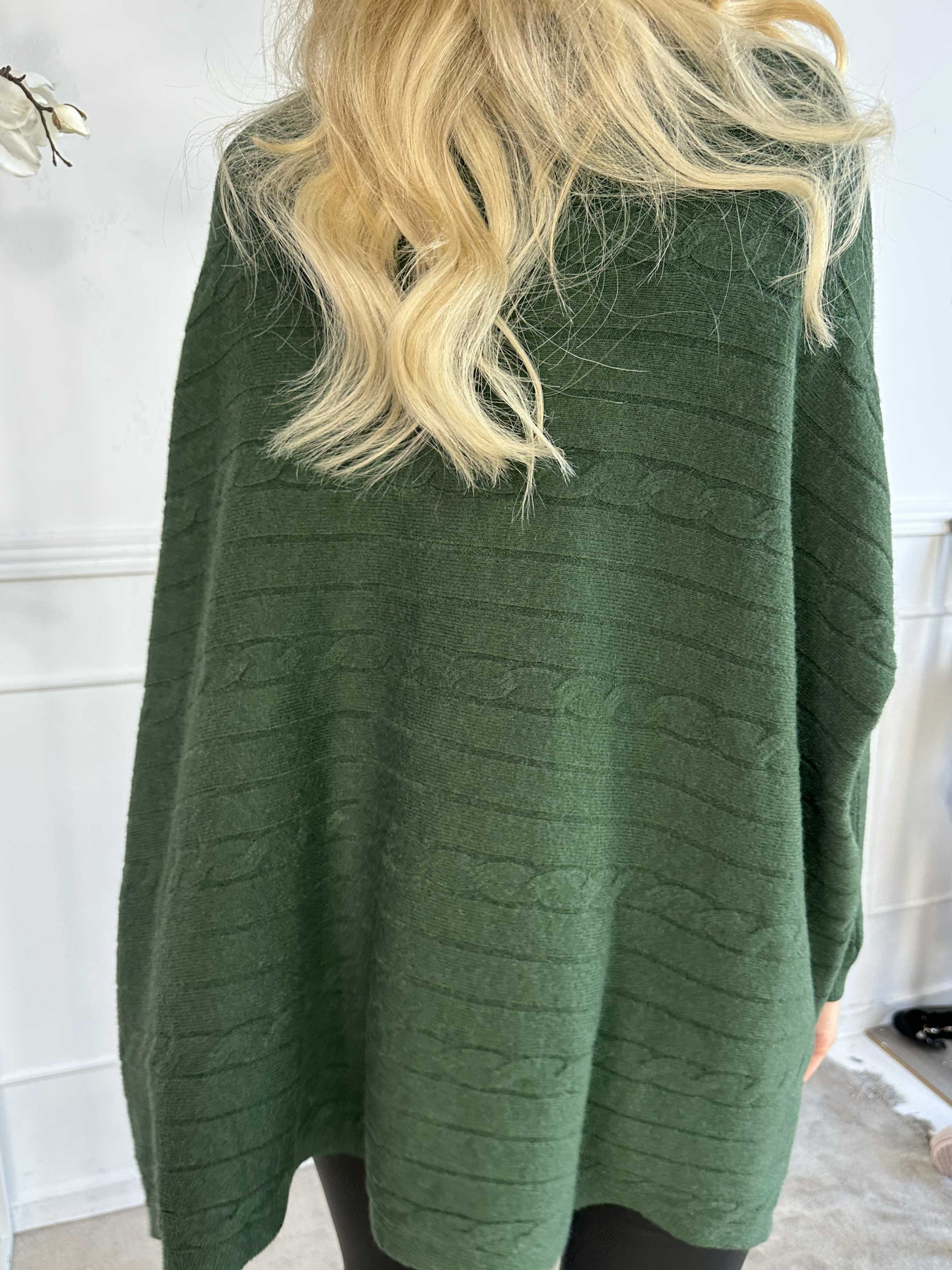 Diamond - Söt mjuk elastisk stickad tröja med polokrage